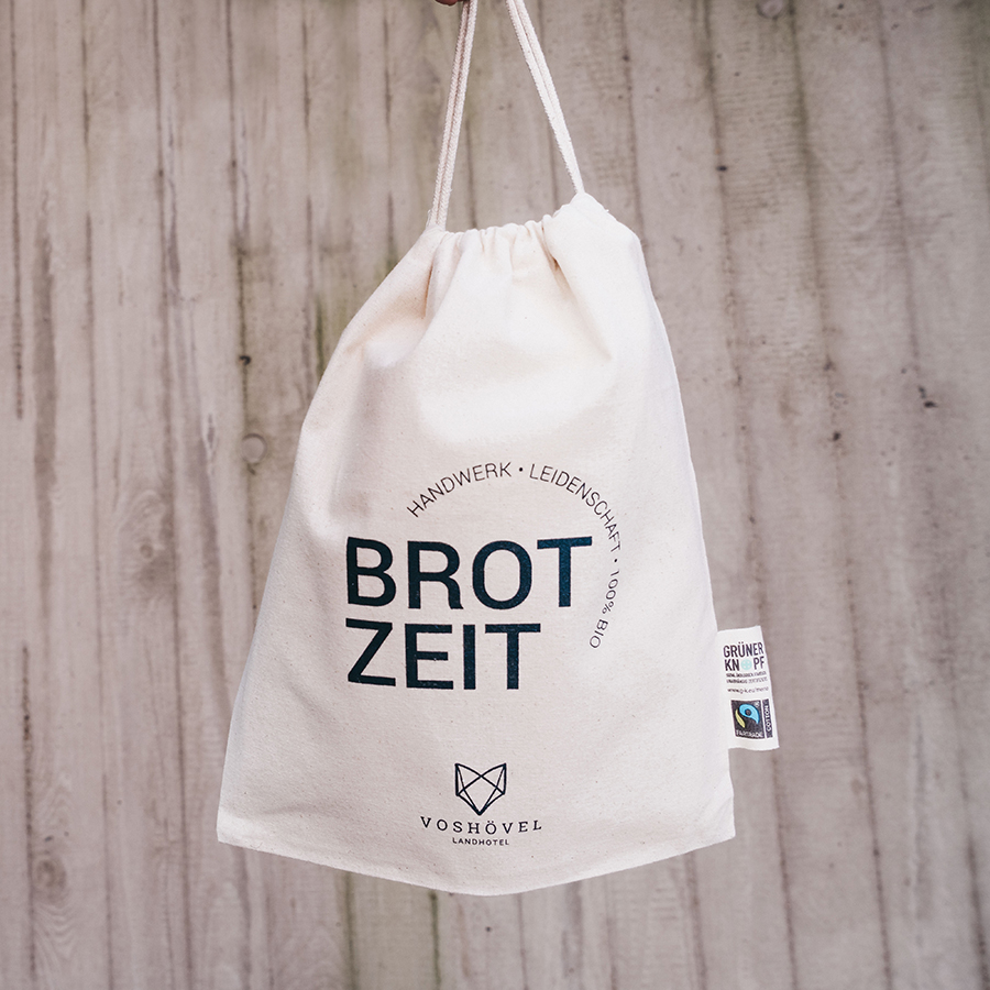 bedruckter Brotbeutel aus Stoff